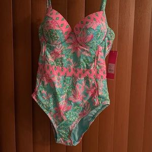 Lilly Pulitzer size 8 one piece bathing suit.